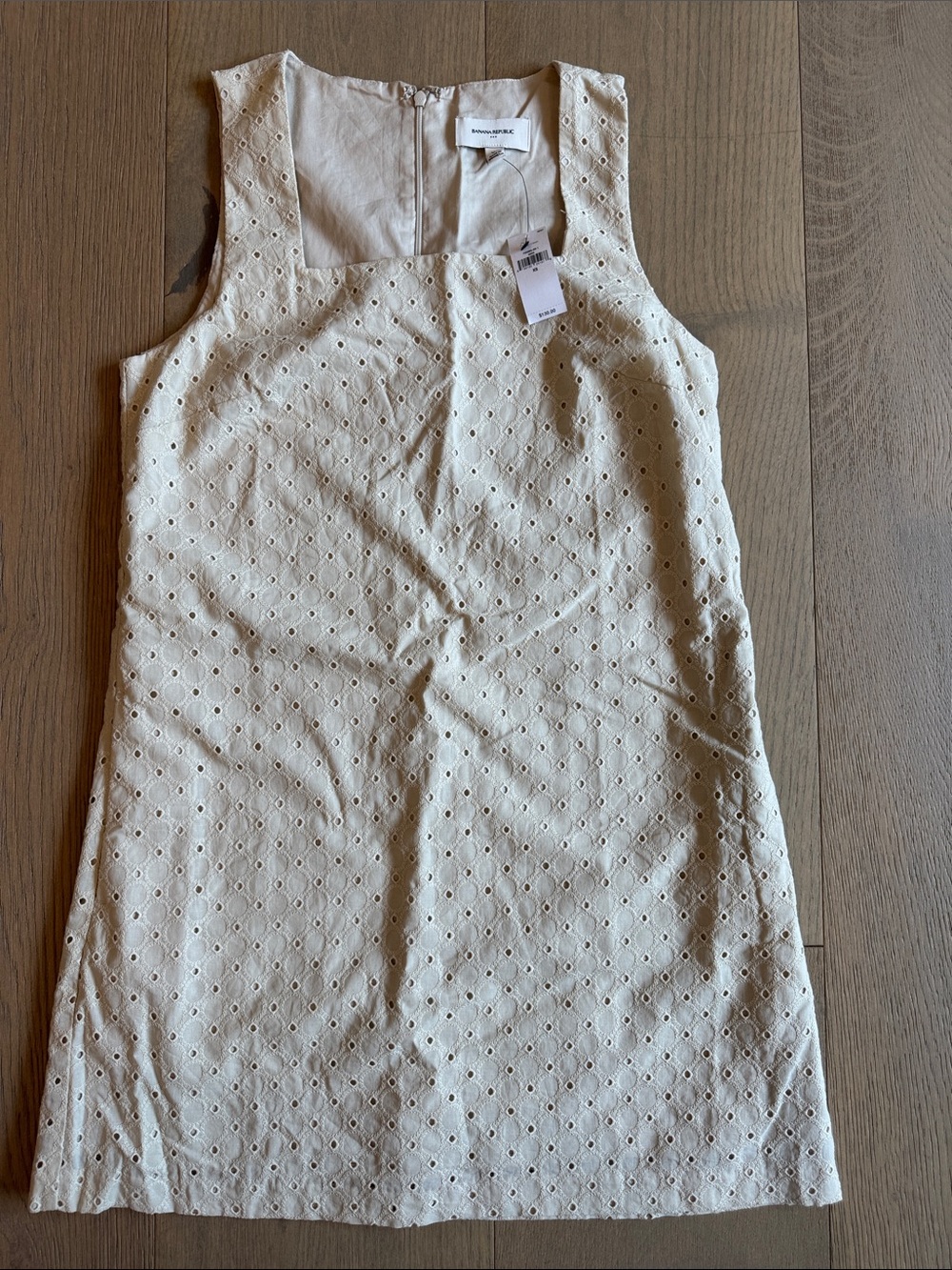 Banana Republic Cream Eyelet Mini Dress